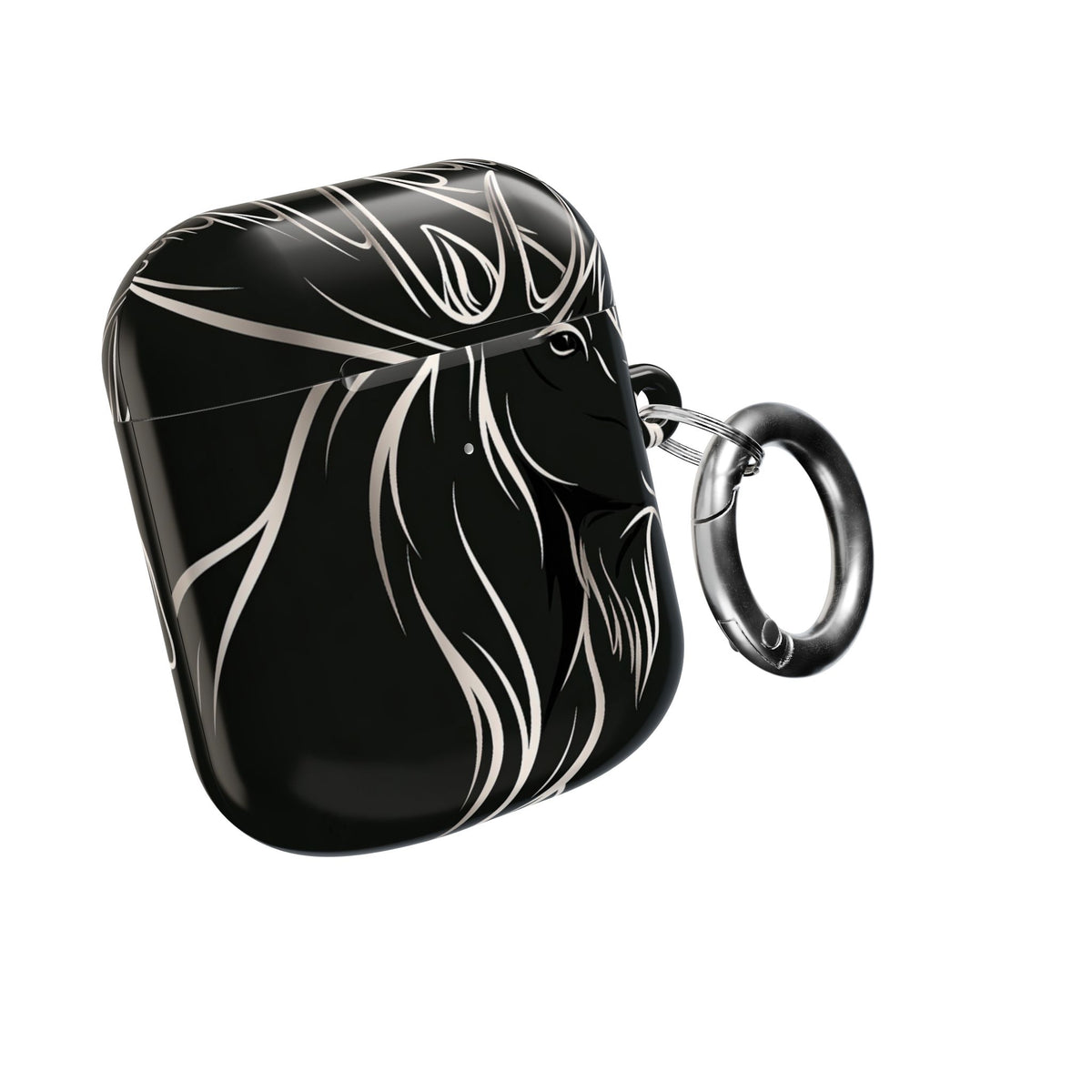 Nordic Moose Contour · Hard Case for AirPods & AirPods Pro · Black