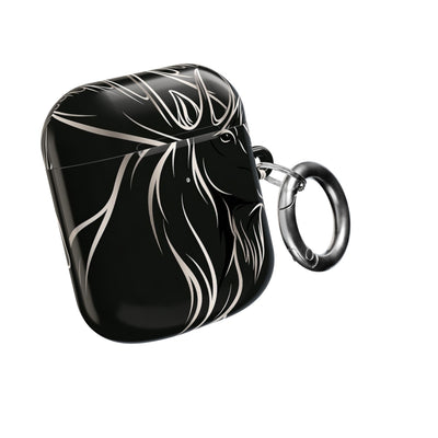 Nordic Moose Contour · Hard Case for AirPods & AirPods Pro · Black
