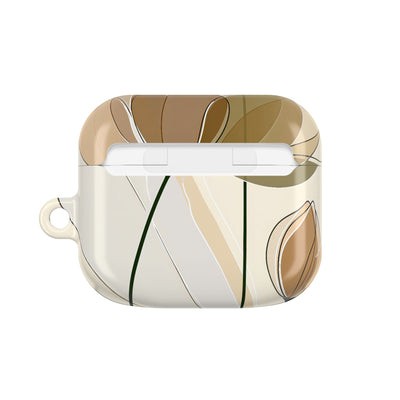 Translucent Petal Contour · Hard Case for AirPods & AirPods Pro · Beige