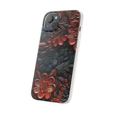 Carved Earth Bloom · Soft Phone Case for iPhone
