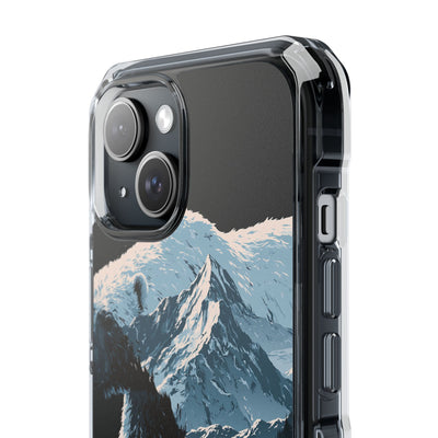Nordic Arctic Bear · Clear Impact Magnetic Phone Case for iPhone · Black