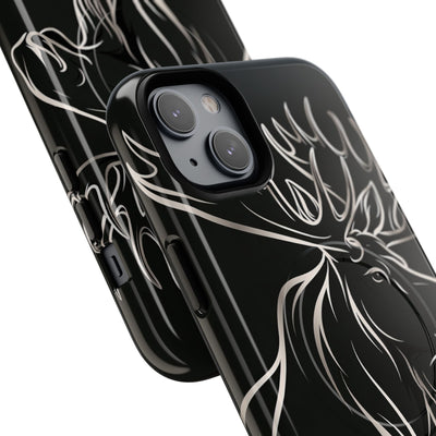 Nordic Moose Contour · Tough 2.0 Magnetic Phone Case for iPhone · Black