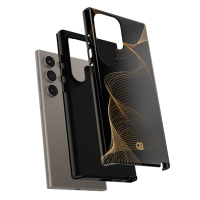 Gold Tough Phone Case for Samsung - Burnished Bronze Helix