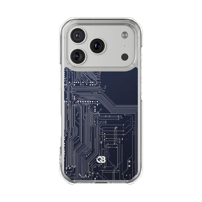 Blue Impact MagSafe Phone Case for iPhone - Cobalt Data Stream