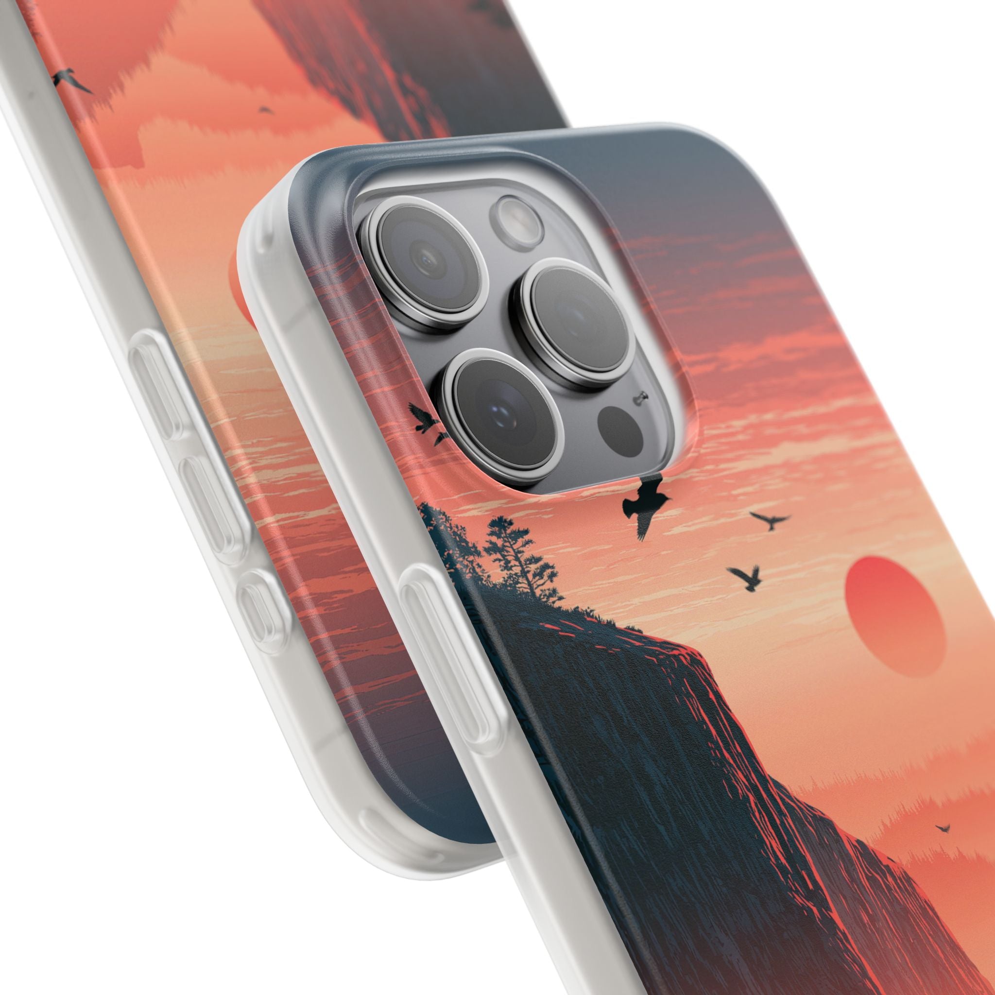 Orange Lite Phone Case for iPhone - Crimson Ridge Flight