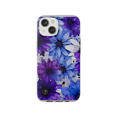 Ink Splatter Blooms · Soft Coque de téléphone pour iPhone