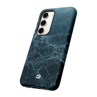 Teal Tough Phone Case for Samsung - Arctic Neural Mesh