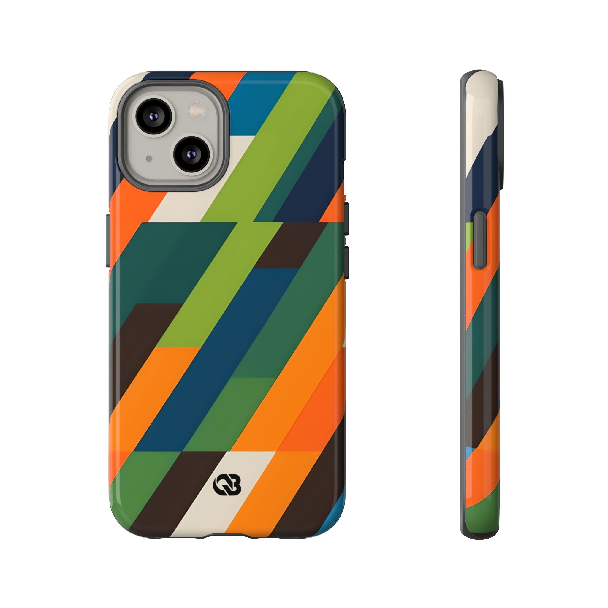 Custodia Retro Mosaico Angolata · Tough per iPhone