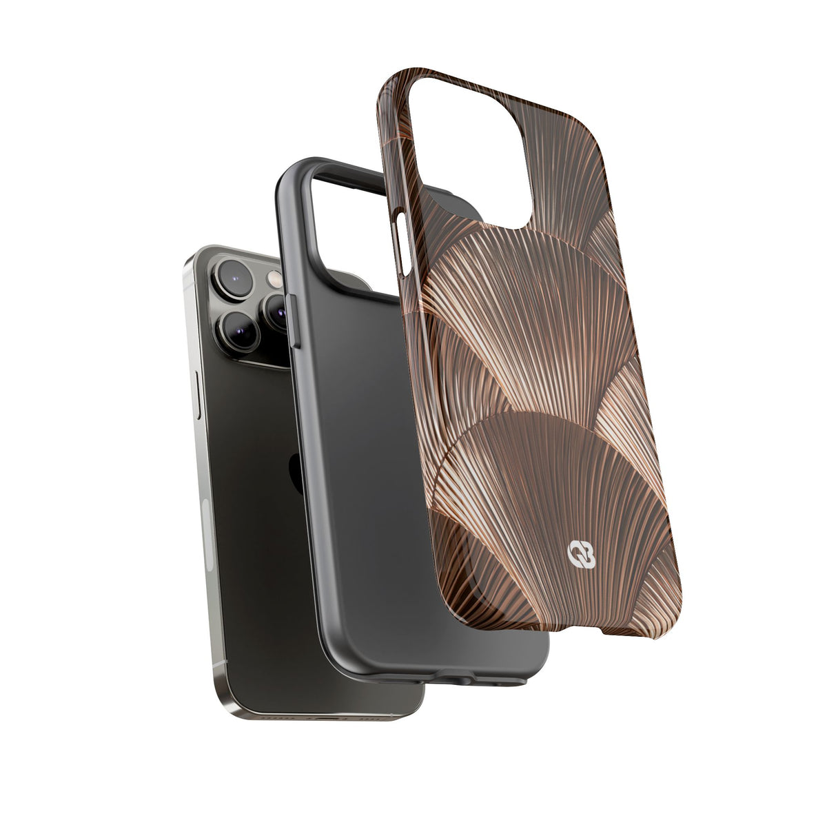 Rose Gilded Fan · Tough Phone Case for iPhone · Gold