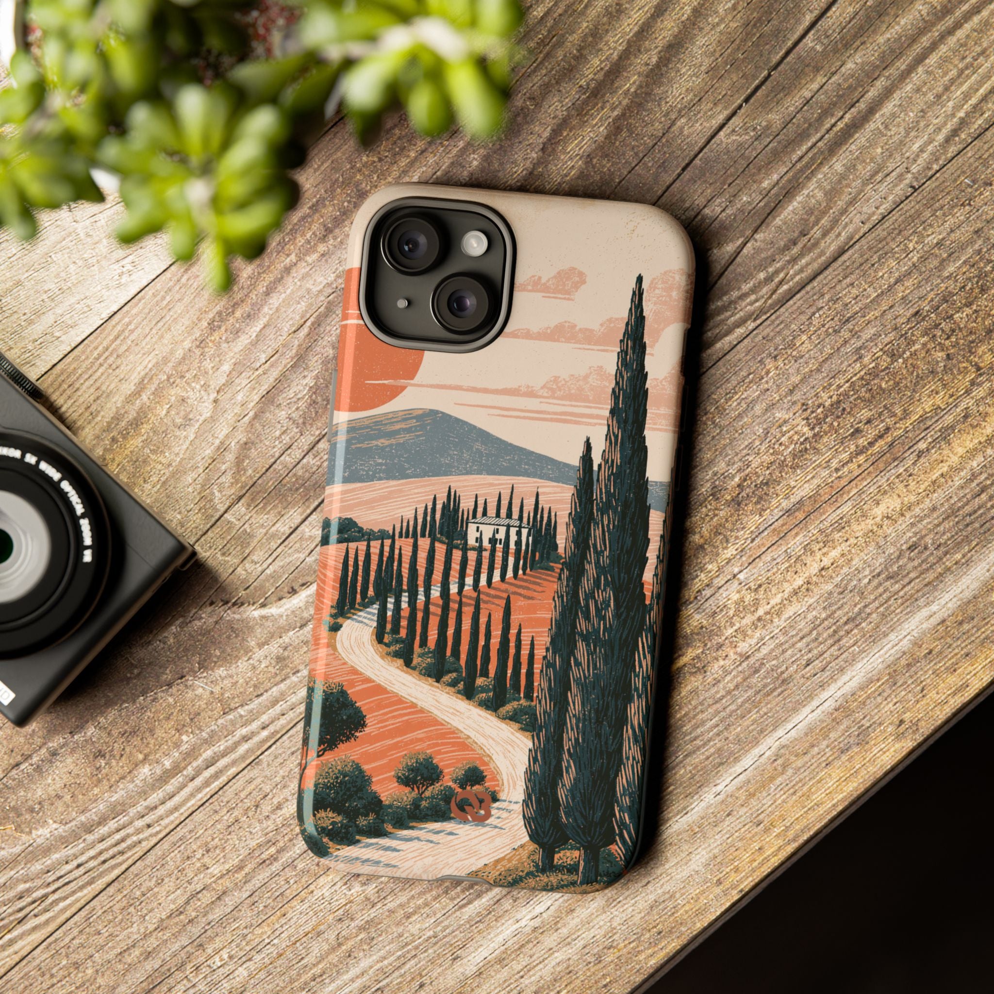 Orange Tough Phone Case for iPhone - Terracotta Ridge Trail