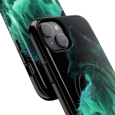 Nordic Aurora Fox · Tough 2.0 Magnetic Phone Case for iPhone · Teal