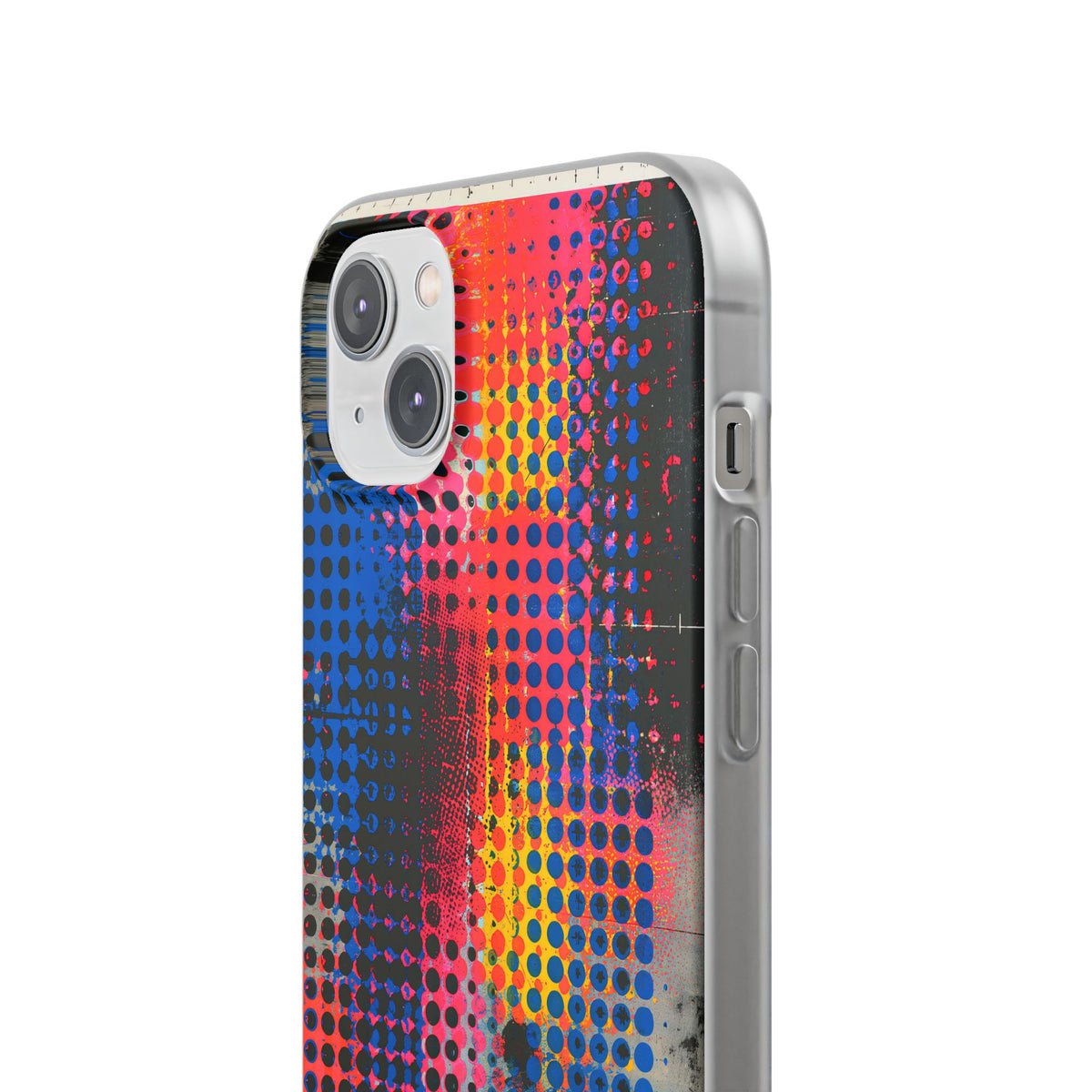 Chromatic Halftone Grid · Lite Phone Case for iPhone ·  Blue