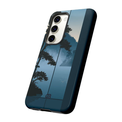Blue Tough Phone Case for Samsung - Kyoto Mist Pine