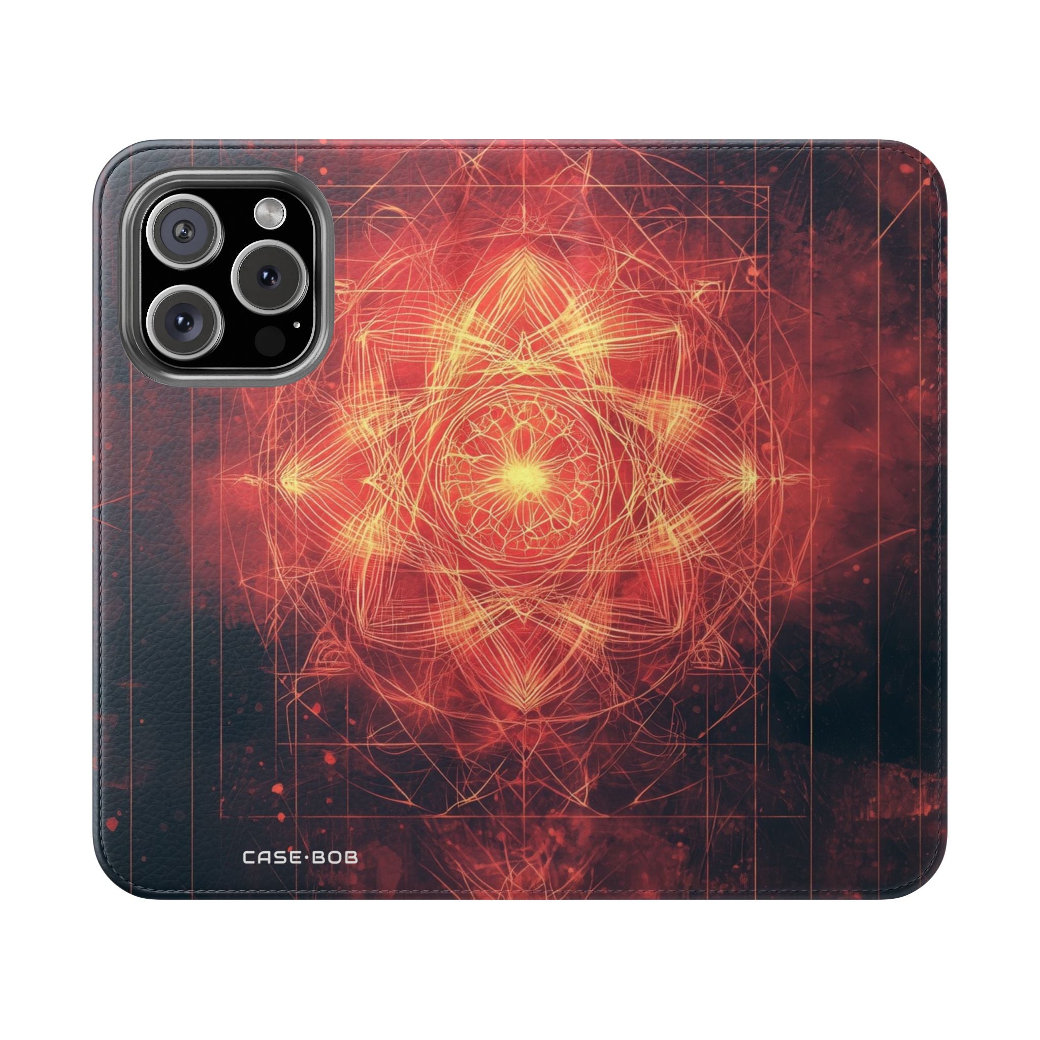 Gloeiende Mandala - iPhone 16 Pro Case - Portemonnee