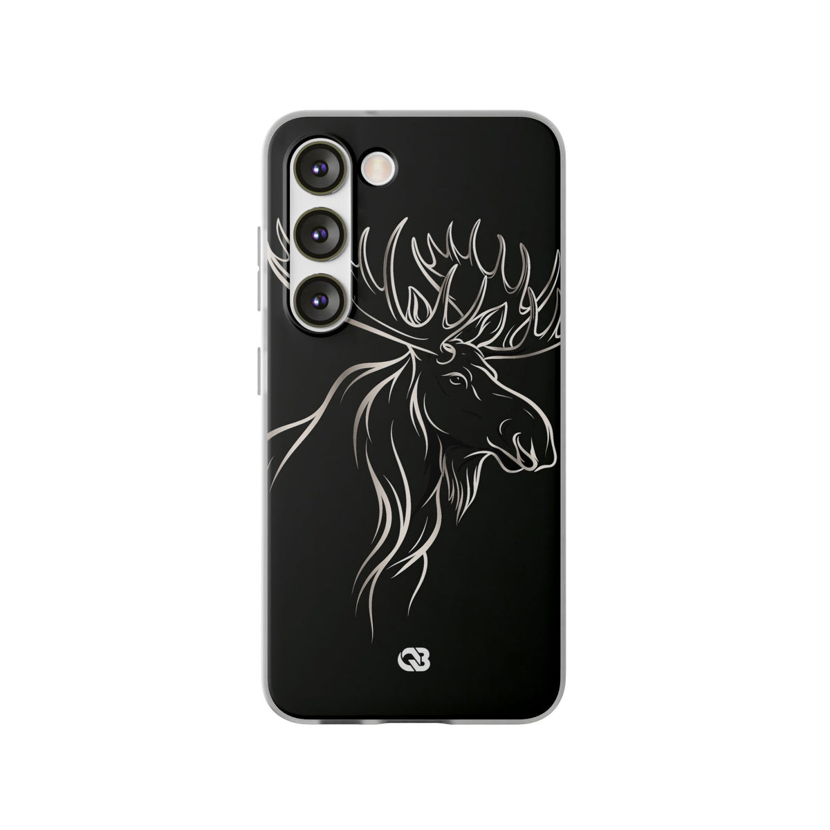Nordic Moose Contour · Lite Phone Case for Samsung · Black