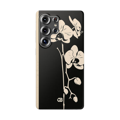 Black Lite Phone Case for Samsung - Obsidian Bone Orchid