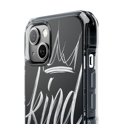 Noir Crown Script · Impact Phone Case for iPhone · Magsafe