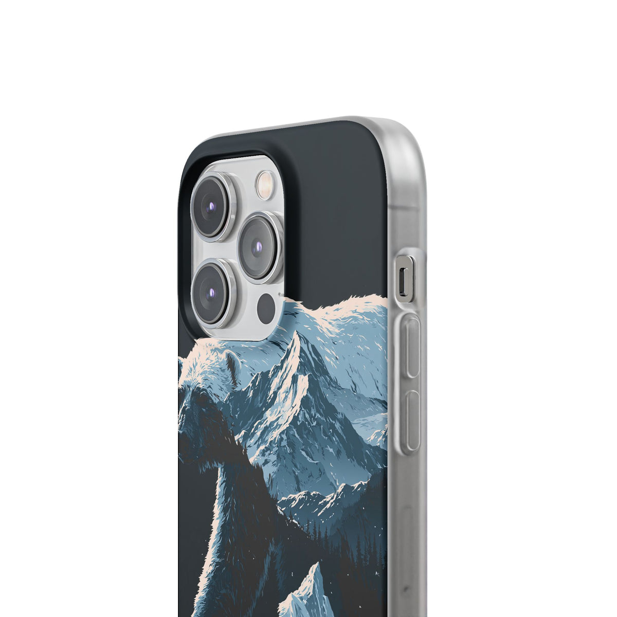 Nordic Arctic Bear · Lite Phone Case for iPhone ·  Black