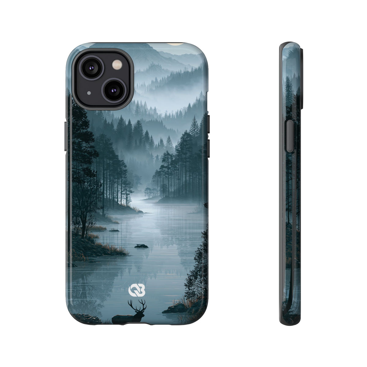 Silent Nordic Fjord · Tough Phone Case for iPhone · Blue