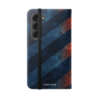 Diagonal Stripes Blaze - Samsung S23 Case - Wallet