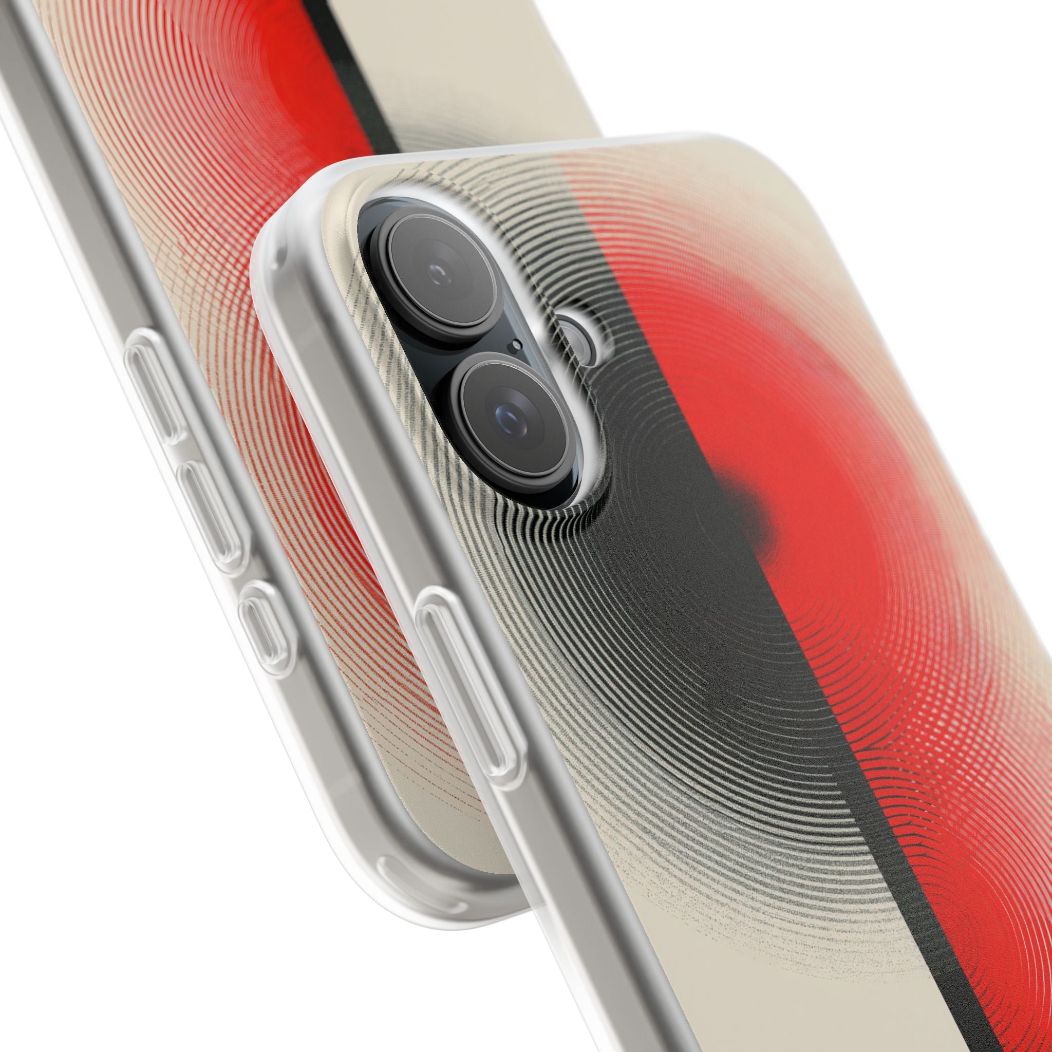 Red Lite Phone Case for iPhone - Split Signal Red