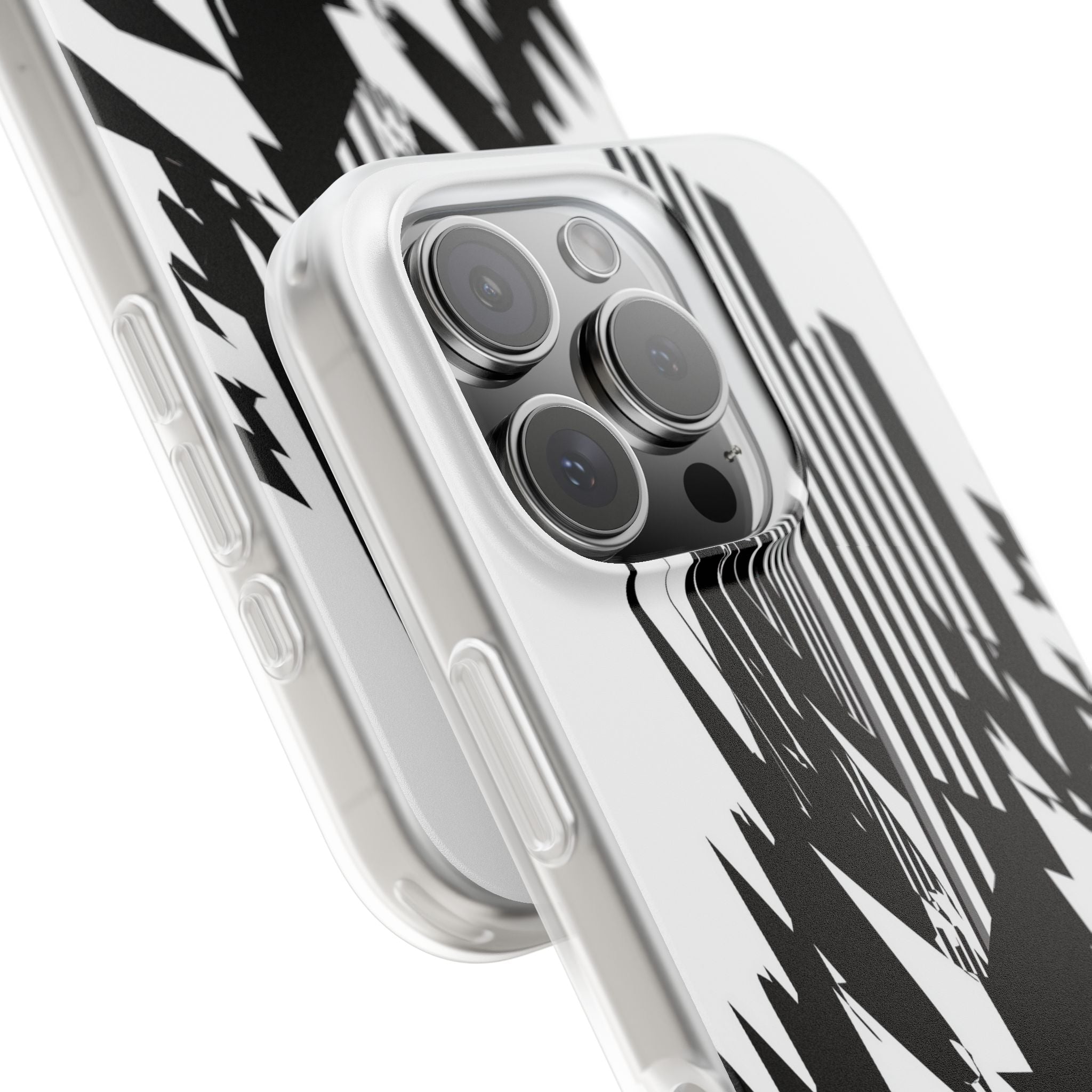 White Lite Phone Case for iPhone - Shattered Vector Spire
