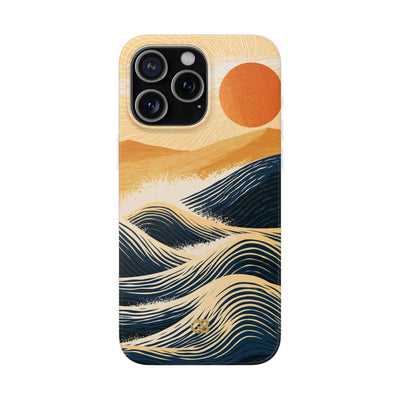 Blue Lite Phone Case for iPhone - Kyoto Cresting Tide