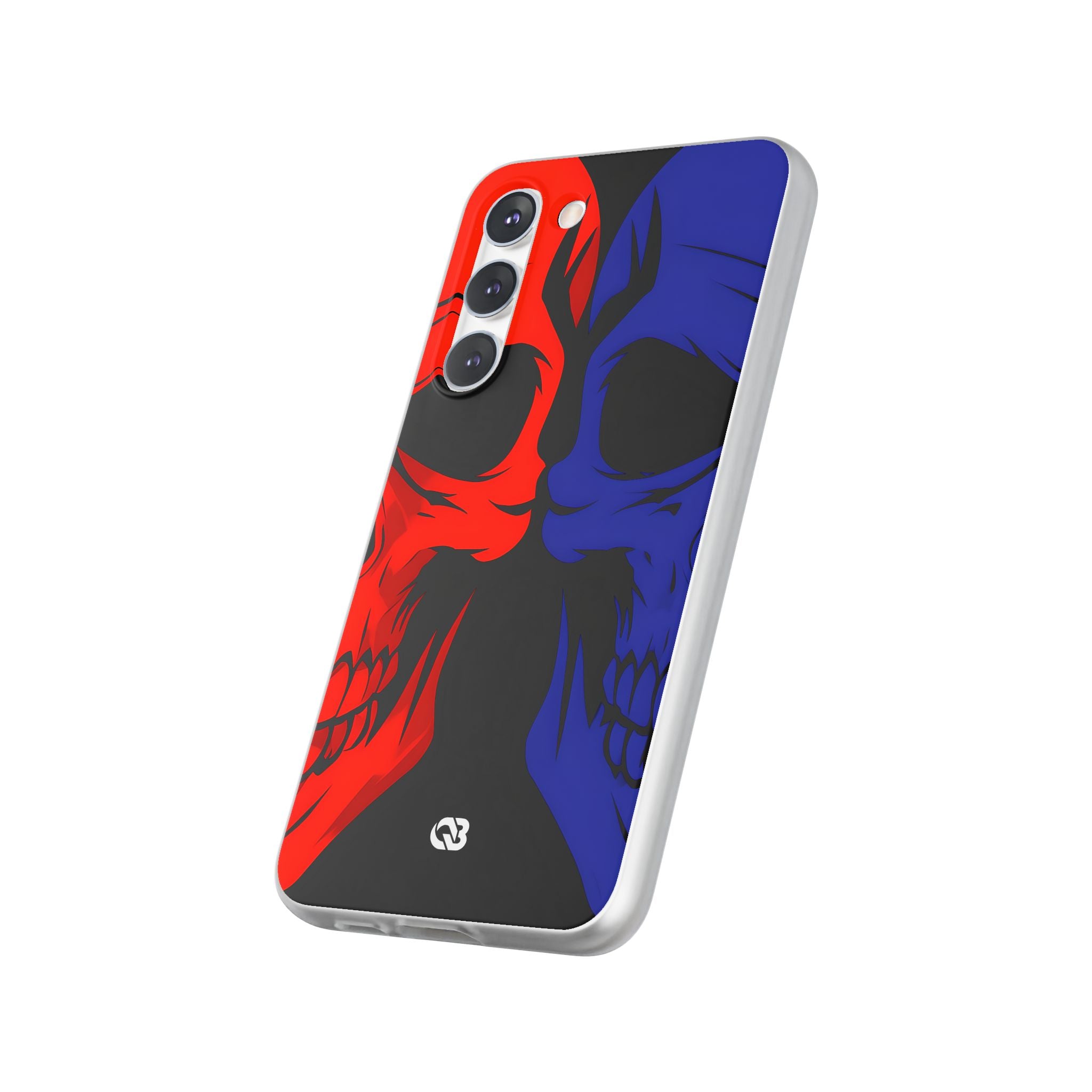 Crimson Cobalt Skulls · Soft Phone Case for Samsung