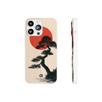 Crimson Sun Bonsai · Lite Phone Case for iPhone ·  Beige