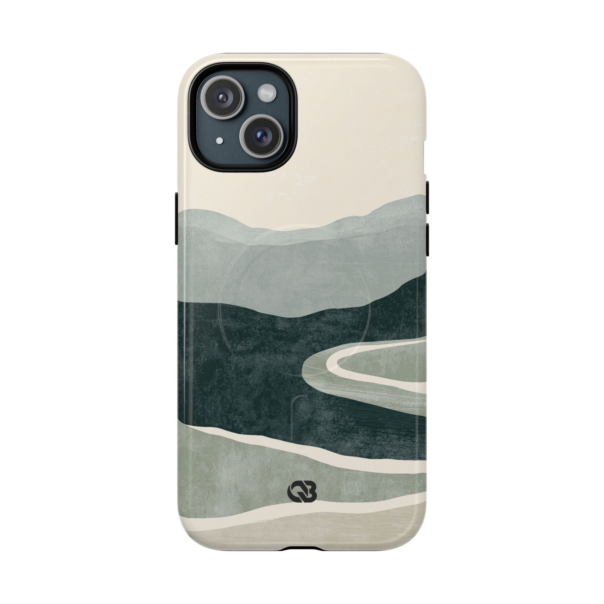Green Tough 2.0 Magsafe Phone Case for iPhone - Misty Sage Valley