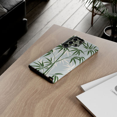 Green Tough Phone Case for Samsung - Kyoto Bamboo Canopy