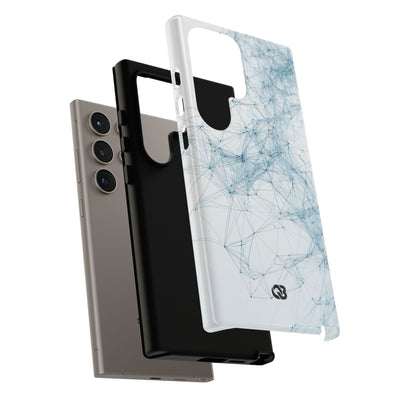 Blue Tough Phone Case for Samsung - Glacial Neural Web