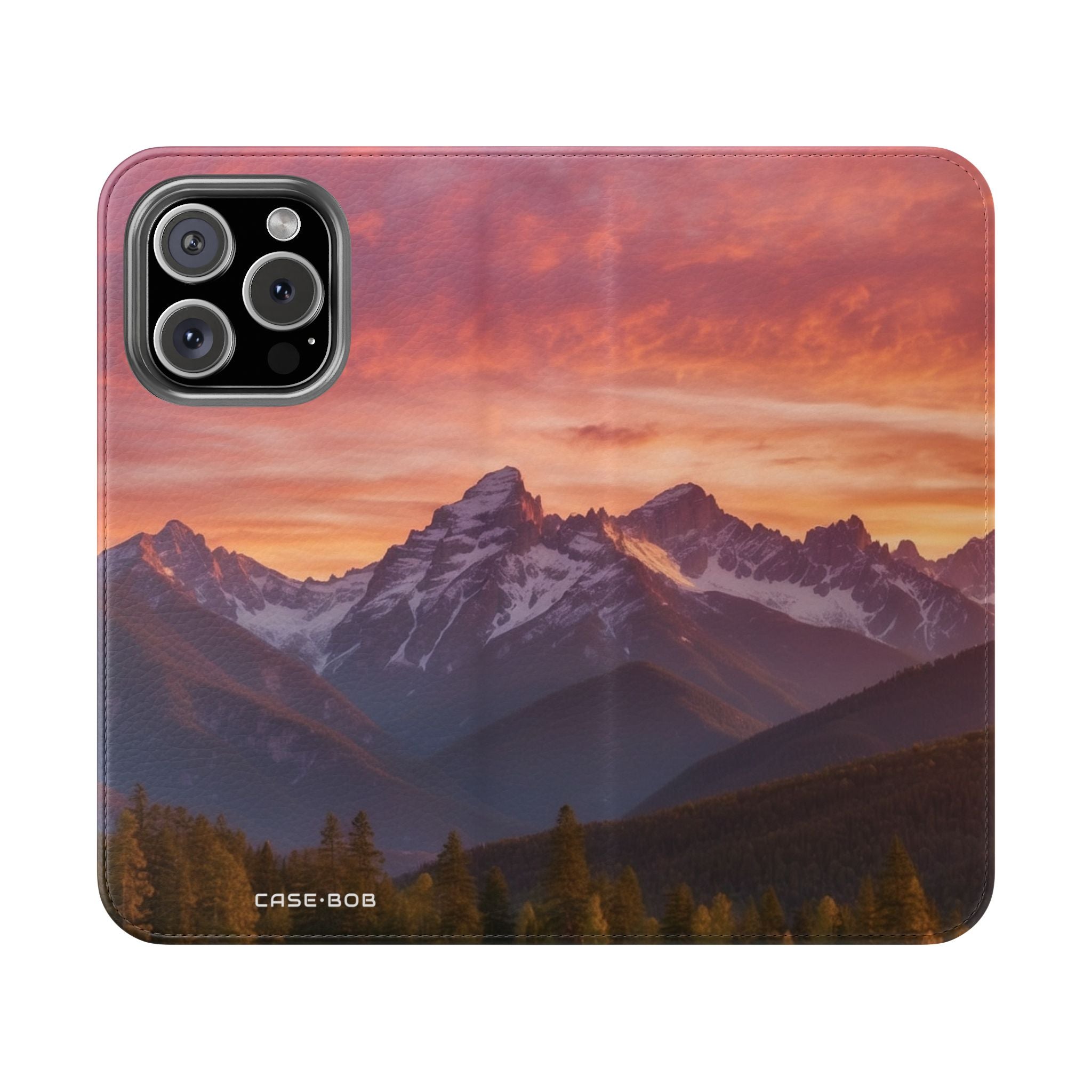 Mountain Bloom Twilight - iPhone 16 Pro Case - Wallet