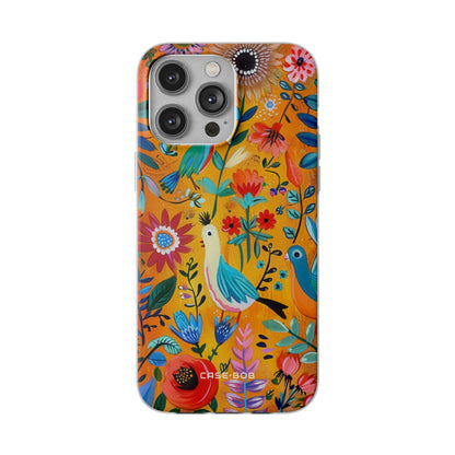 Colorful Birds Bloom iPhone 14 Pro Max Case - Soft