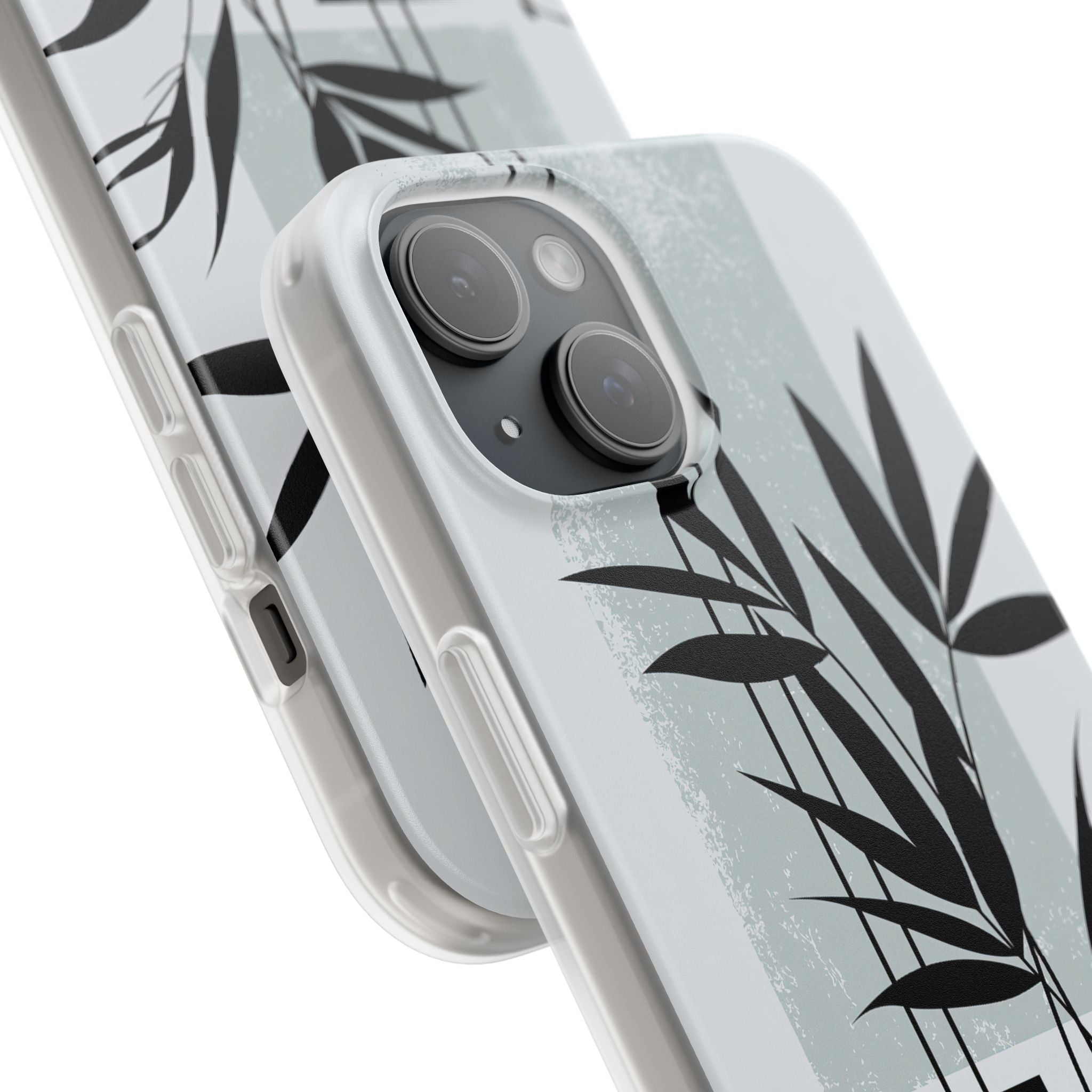 Grey Lite Phone Case for iPhone - Sage Bamboo Noir