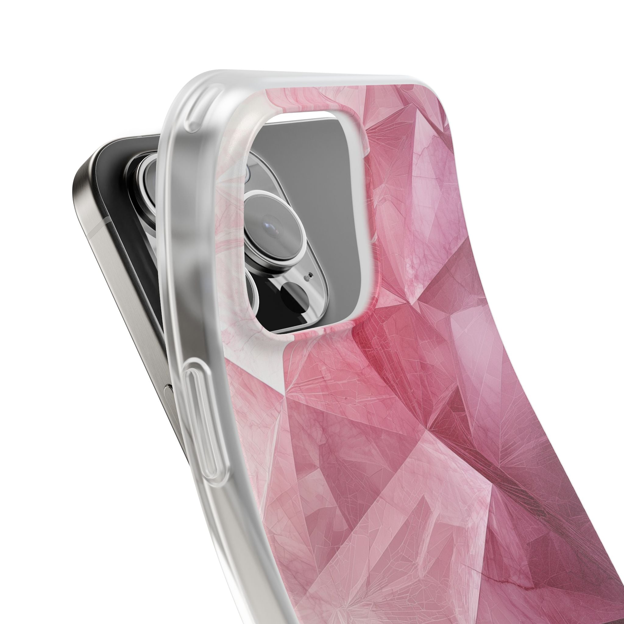 Shattered Rose Shards · Soft Phone Case for iPhone