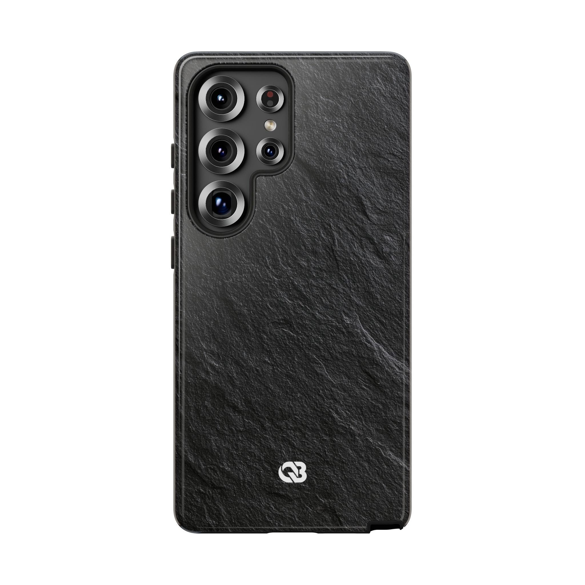 Black Tough Phone Case for Samsung - Raw Obsidian Slate
