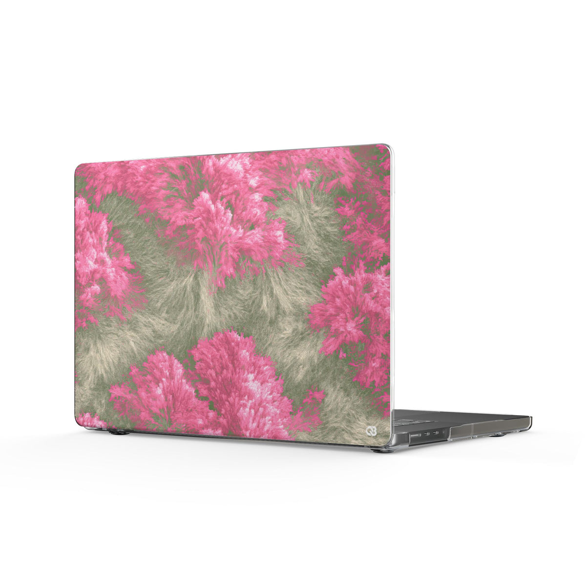 Digital Blossom · Clear Hard Case for MacBook · Pink