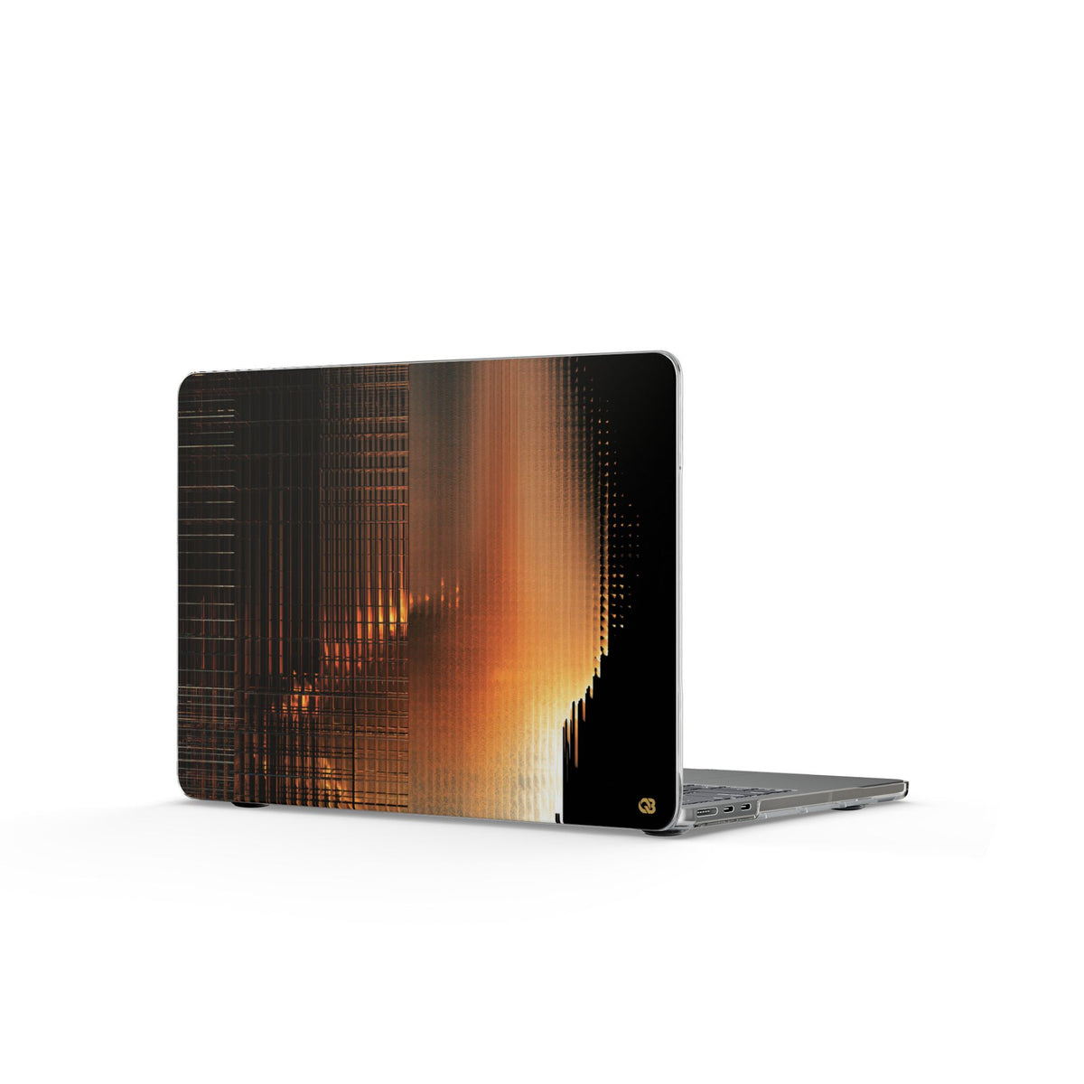 Luminous Grid · Clear Hard Case for MacBook · Black