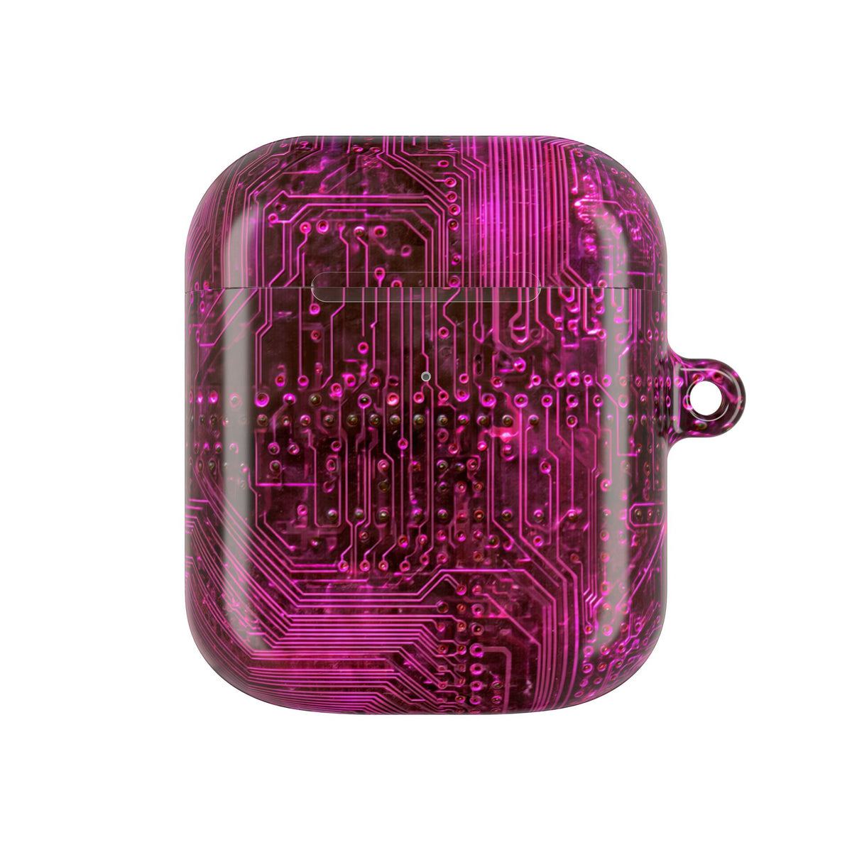 Magenta Circuit Trace · Hard Case for AirPods & AirPods Pro · Pink