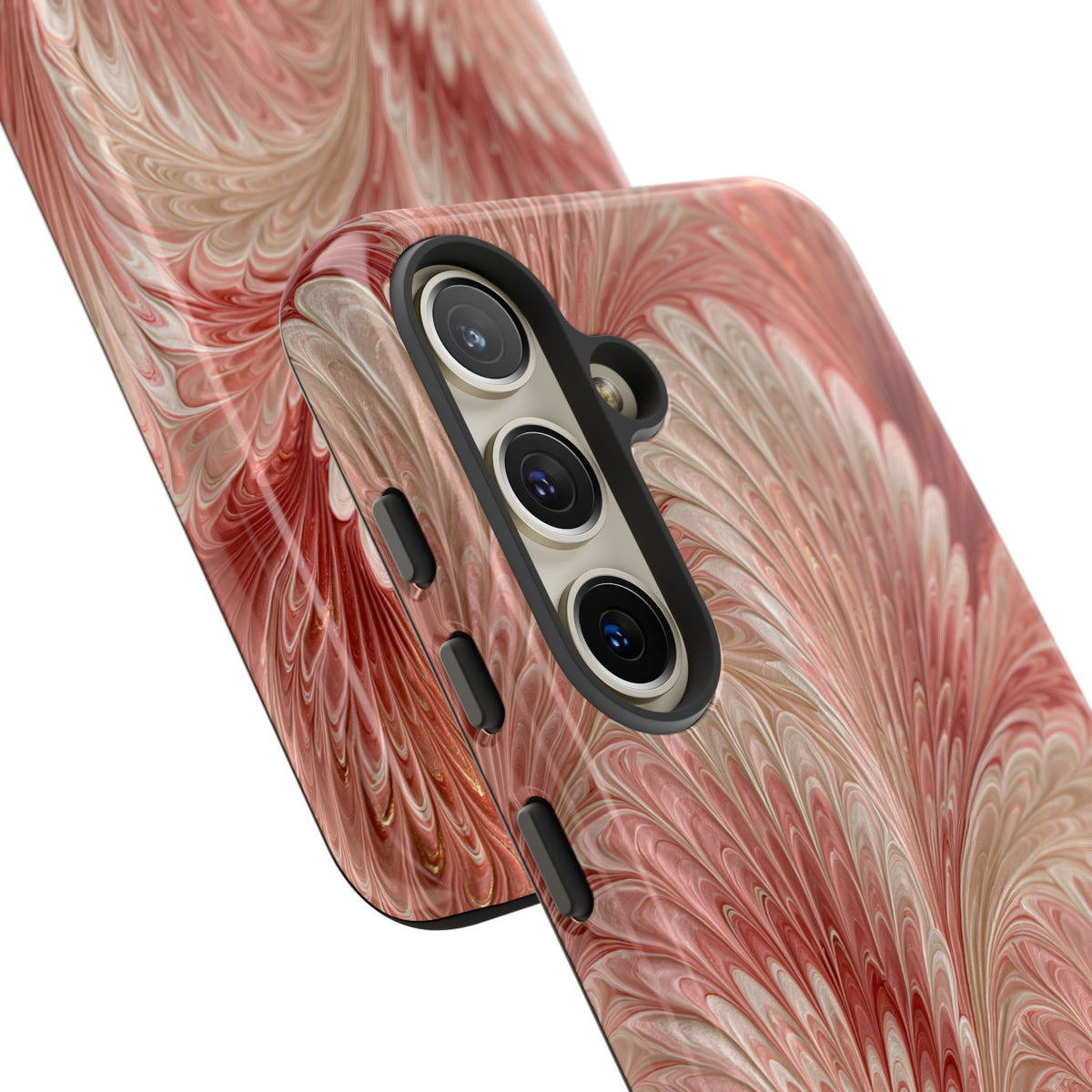 Blush Petal Plume · Tough Phone Case for Samsung · Pink
