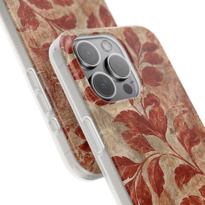 Terracotta Botanical Fresco · Lite Phone Case for iPhone ·  Red