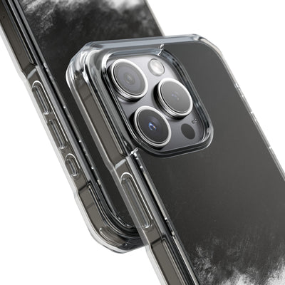 Crimson Void · Clear Impact Magnetic Phone Case for iPhone ·  Black