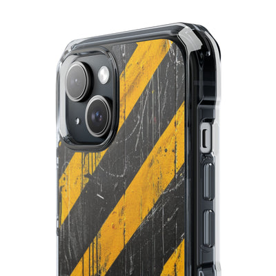 Urban Hazard Decay · Clear Impact Magnetic Phone Case for iPhone · Black