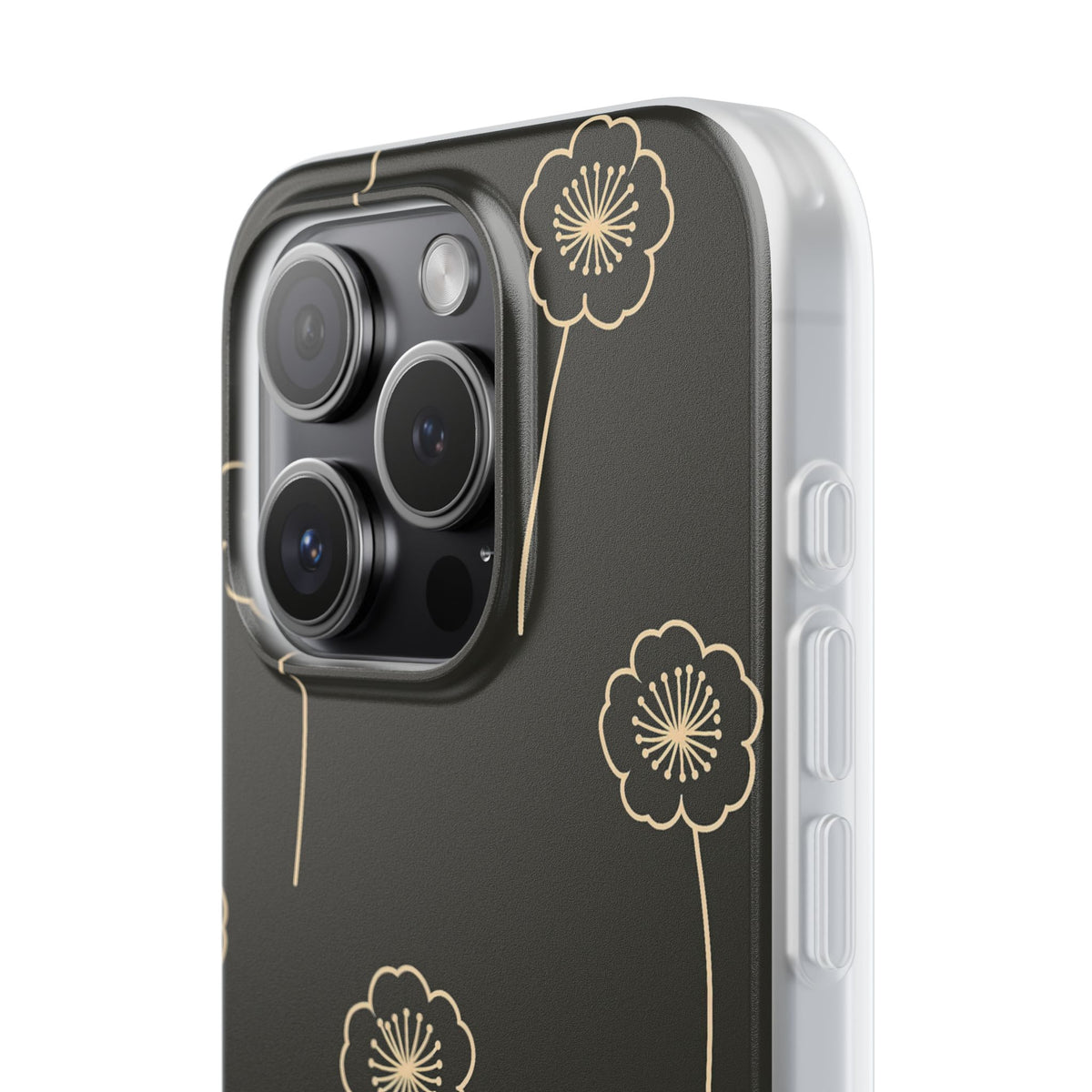 Nocturne Bloom Contours · Lite Phone Case for iPhone ·  Black