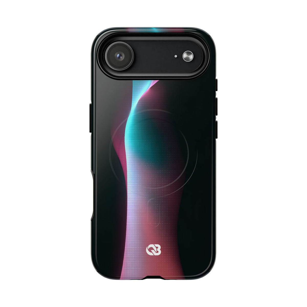 Neon Pixel Flow · Tough 2.0 Magnetic Phone Case for iPhone · Black