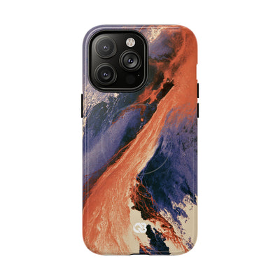 Solar Aura Drift · Tough 2.0 Magnetic Phone Case for iPhone · Orange