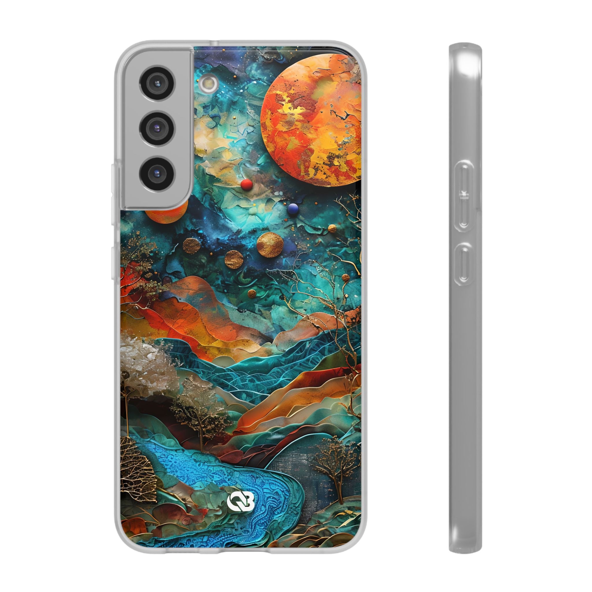 Copper Horizon Drift · Soft Phone Case for Samsung