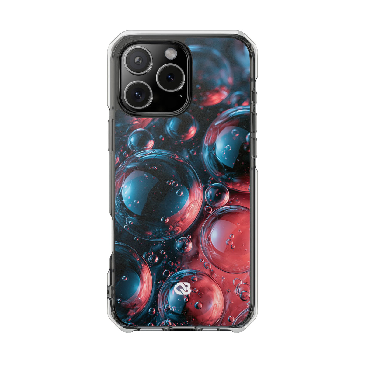Aqua Gel Spheres · Clear Impact Magnetic Phone Case for iPhone · Blue