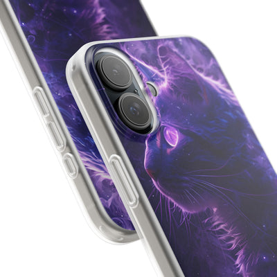 Purple Void Feline · Soft Custodia per iPhone